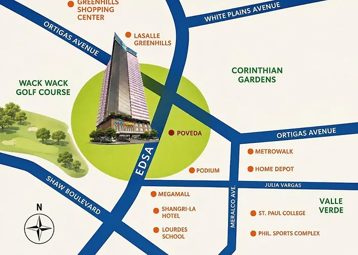 Appartamento Fernly Turf At Ama Tower Residences, Edsa Ortigas Cbd W Pool Gym Manila